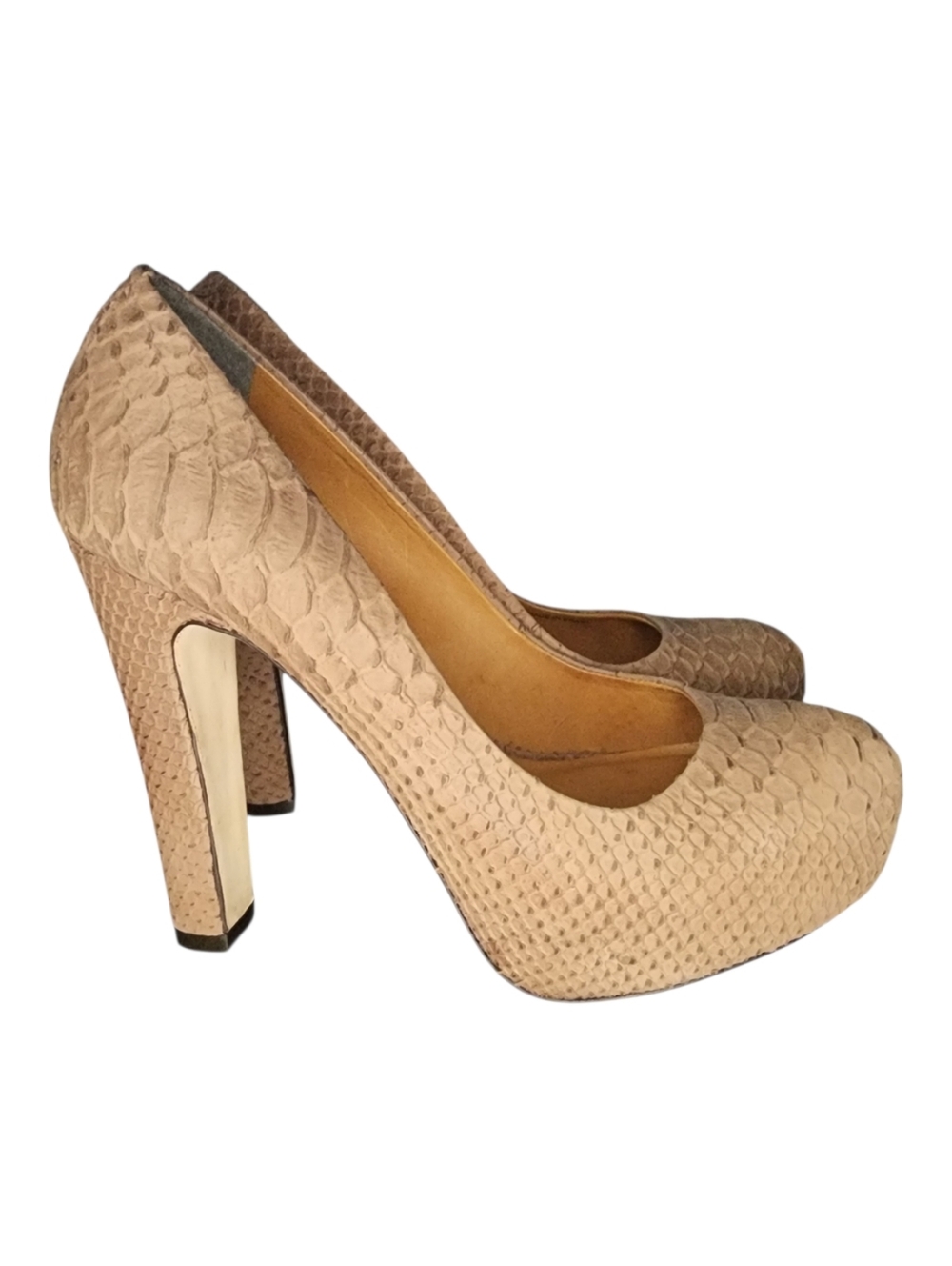 Pour La Victoire Embossed Platform Pumps, Womens 8.5 - Picture 2 of 11